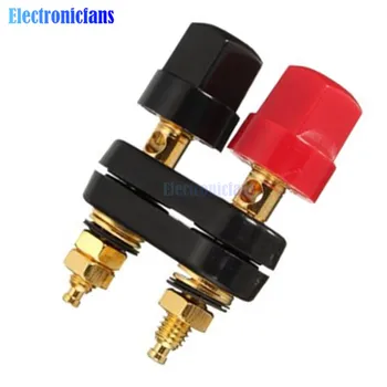 

Red Black Connector Terminal Connecter Banana Plug Gold Plate Banana Plugs Binding Post in Wire Connectors 4MM