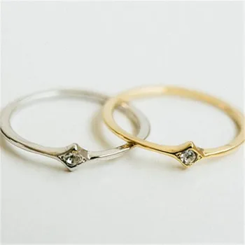 

Dainty slim knuckle ring, plated rings -color pineapple rings shape design for women