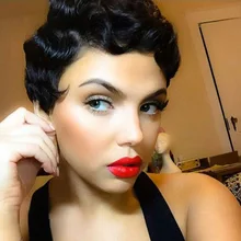 DIFEI короткие кудрявые волосы косплей парик высокая температура волокно Наращивание волос парики