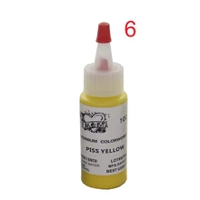 5 шт./партия PISS Желтые цвета Перманентный макияж пигментные чернила набор чернил для тату 30 мл(1 унции) Краска для татуажа набор краски для татуажа бровей