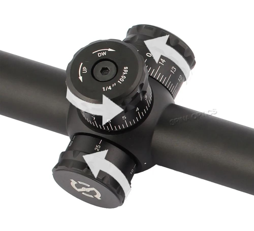 Precisão de Elevação Escopo para a Caça ao ar Spina Óptica Caça Mira Riflescope Ajustável Crosshair Rifle Livre 3-12x44 9 Lunetas Riflescopes