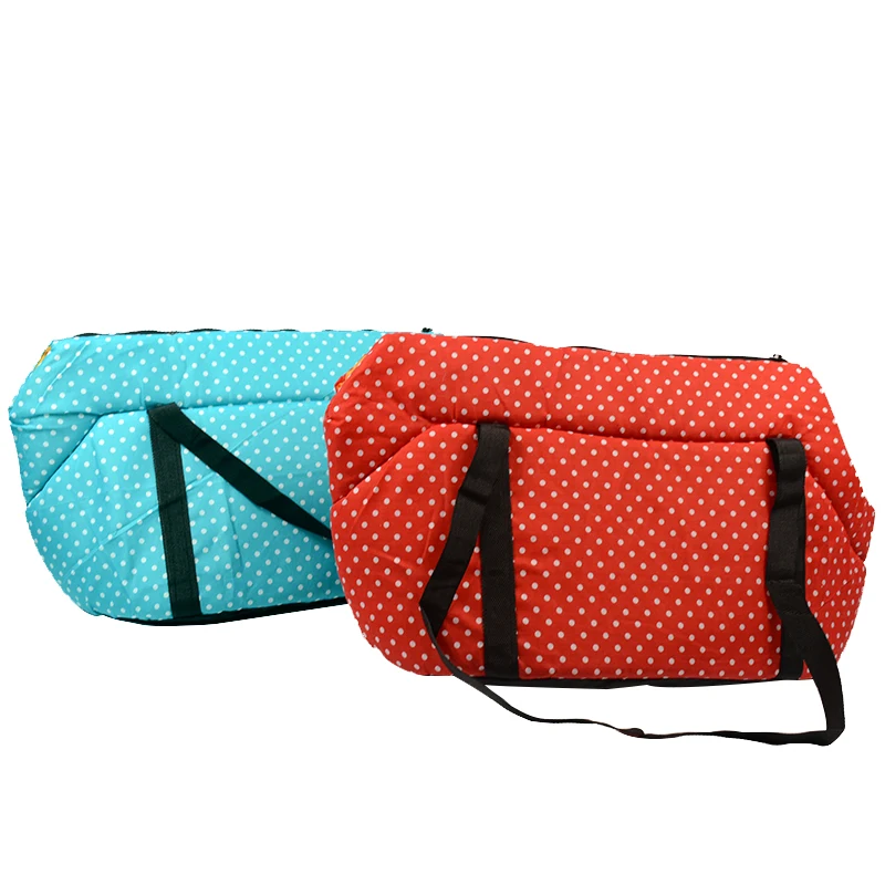 Dot Printed Dog Carrier Bag Cozy & Soft Puppy Pet Dog Travel Carrier Cat Shoulder Carry Bag Pet Handbag Pet Supplies (1)