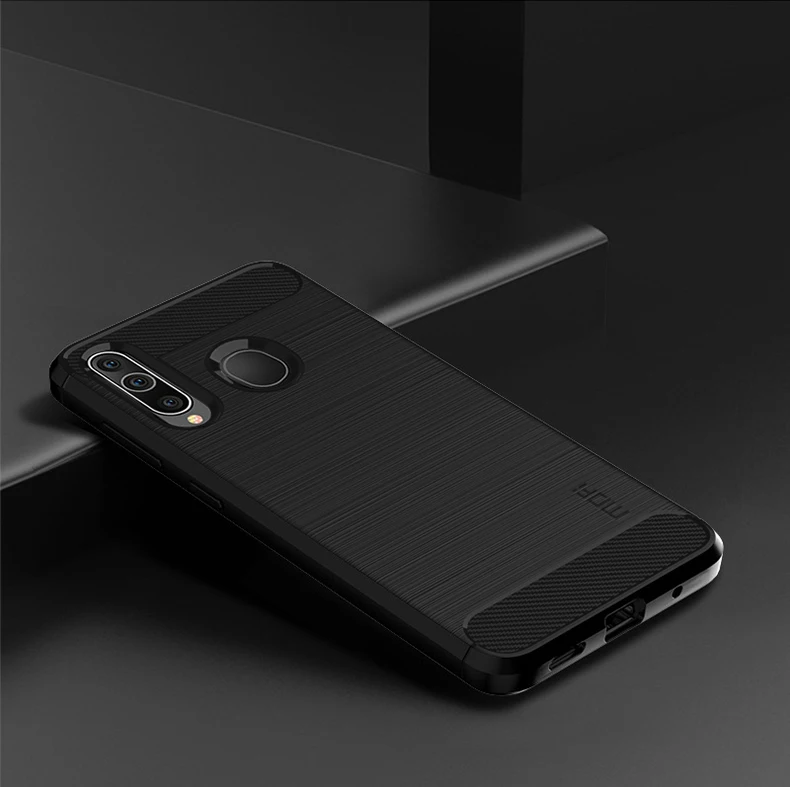 For Samsung A60 MOFi ShenDu Series Soft Silicone TPU Gel Brush Carbon Fiber Design Phone Case Cover For Samsung Galaxy A60