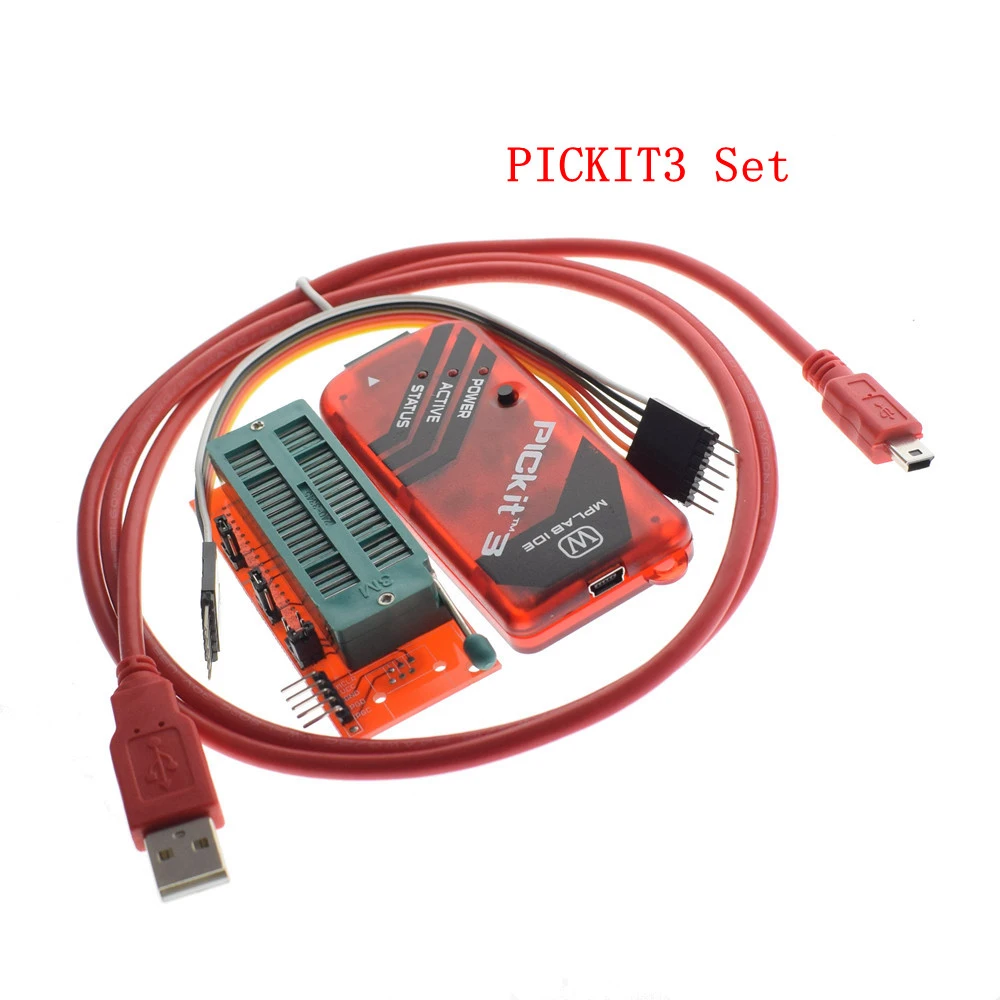 

PICKIT3 PIC KIT3 PICKIT 3 Programmer Offline Programming PIC Microcontroller Chip +PIC Programmer adapter seat
