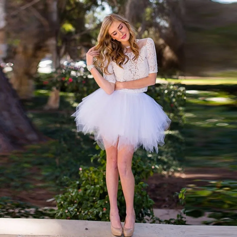 White Tutu Skirt Above Knee Saia Short Skirts Tulle Unique Skirt For