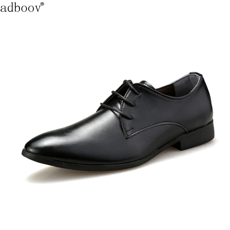 formal classic style mens business leather shoes black brown white color man s office soft leather