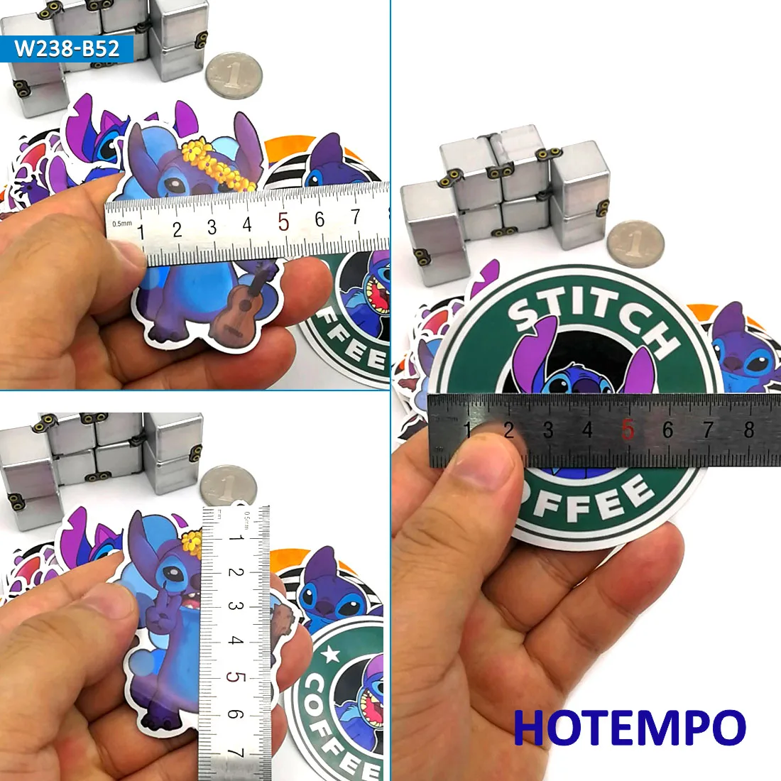 50pcs Cartoon Cute Lovely Stitch Stickers Scrapbooking Creative DIY Children Letter Diary Pegatinas Sticker