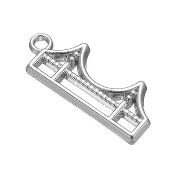 

my shape Antique Silver Color London Tower Bridge Golden Gate Bridge Pendant Charm 30pcs