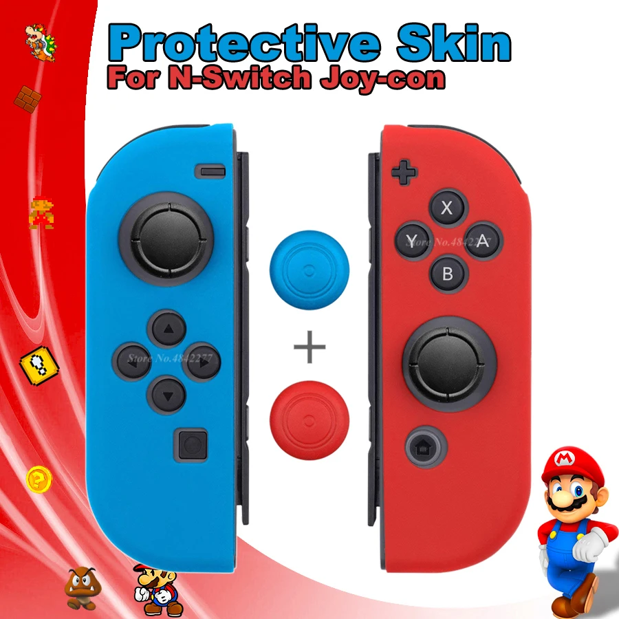 Аксессуары для кожи NAND Joycon мягкий силиконовый защитный чехол с переключателем
