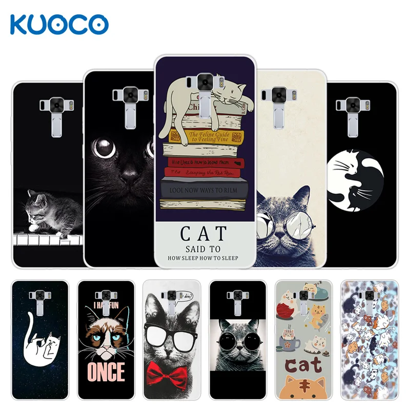 

Silicone Soft Case for Asus Zenfone 3 Laser ZC551KL ZC ZC551 551 551KL KL Cover Dif Cat Design For Asus 3 ZC551KL ZC Capa