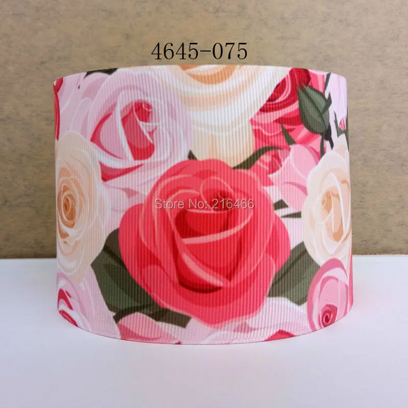 

Free shipping cartoon ribbons grosgrain ribbon 10 yards 3"(75MM) printed grosgrain ribbons 4645-075