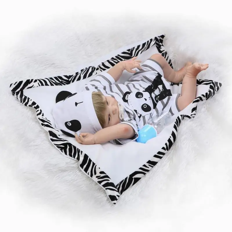 22 &quotполностью силиконовые куклы reborn babies bebe 55 см живая стильная Реалистичная