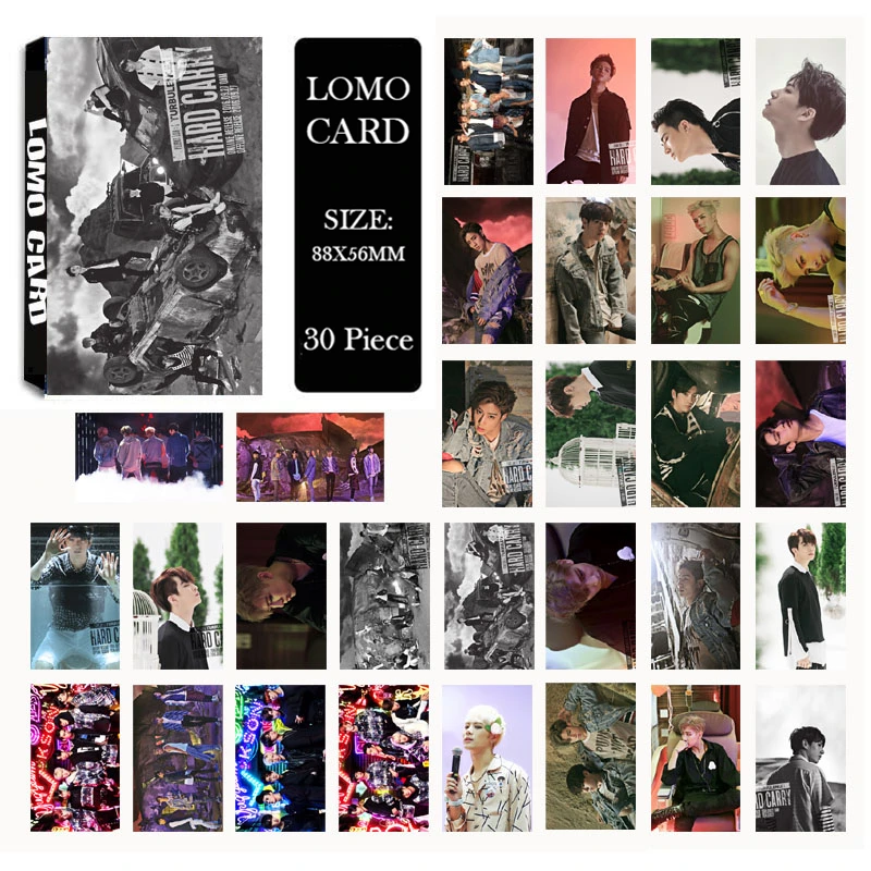 Youpop KPOP GOT7 торговый центр никогда не альбом ломо карты K-POP Новая мода самодельная бумажная фото карта Фотокарта LK463