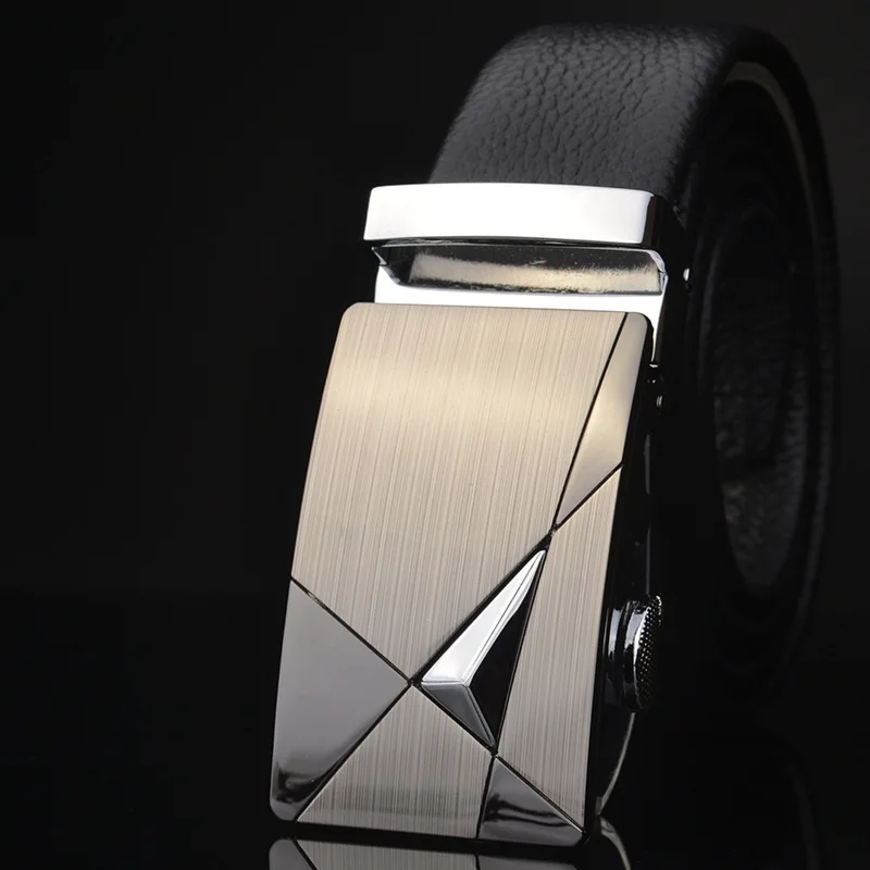 

New Fashion Designer Belts for Men Sliding Buckle Ratchet Men Belt Automatic Fashion ceinture homme
