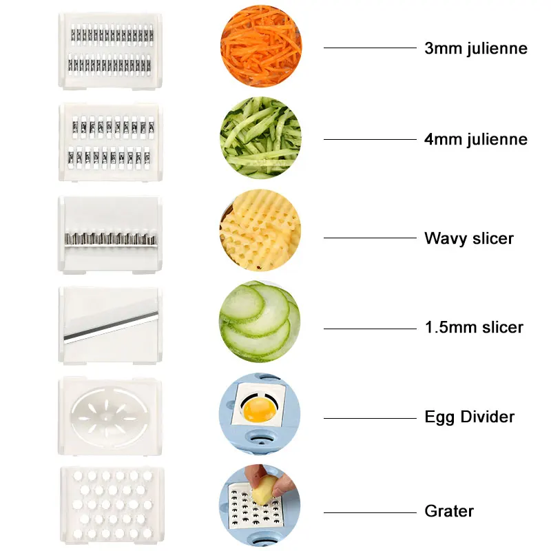 Мандолин резак для овощей картофель овощечистка терка для сыра с ситечком овощерезка 8 в 1 кухонные аксессуары