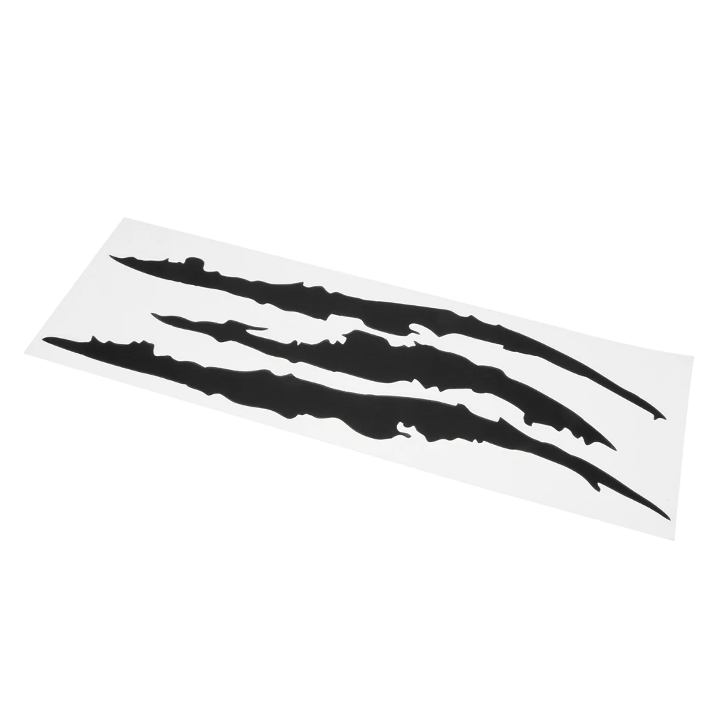 

Black Scratch Stripe Claw Marks Auto Headlight Vinyl Decal 40x12cm Etiquetas engomadas del coche Autocollants de voiture