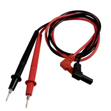 1000V Banana Plugs Detachable Tip Multimeter Probe Test Lead Black Red Pair