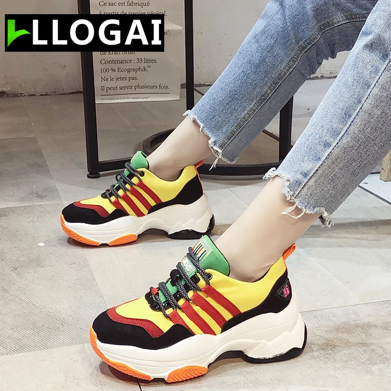 

Comfortable Platform Sneakers Women Vulcanized Shoes Round Toe Rubber Casual Women Shoes Ladies Shoes Spring Autumn Shoes Women