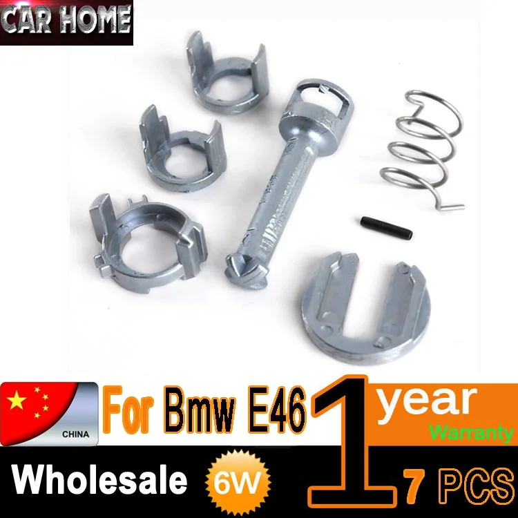 7pcs For Bmw E46 3 Series M3 Door Lock Cylinder Barrel Repair Kit Front