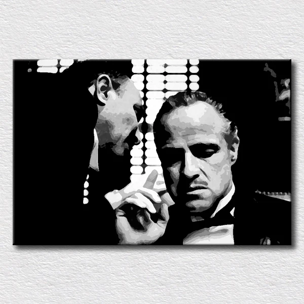 Godfather poster oil painting pop art pictures for bedroom decoration