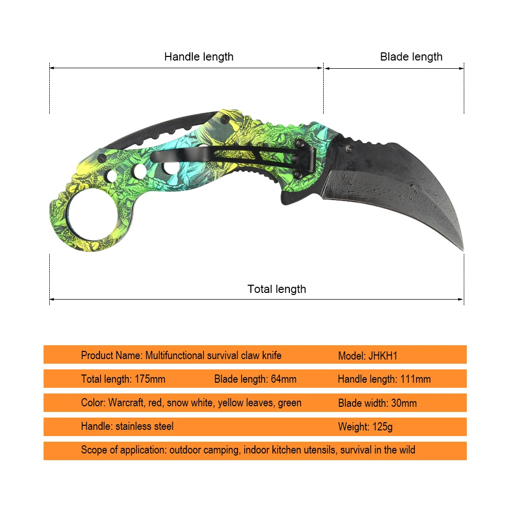 JelBo мини охотничий нож Мульти портативный карманный для самозащиты Karambit тактический нож для кемпинга выживания нож из нержавеющей стали инструменты