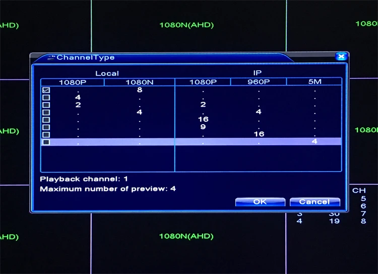 1080 P 960 720 H видеонаблюдения Камера 1080n 8 канальный 8ch видео Регистраторы гибрид 6 в 1