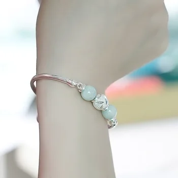 

Qinyuan Zuyin natural beads bracelet Bracelet Sterling Silver Jewelry transport Lady Queen's Day gift