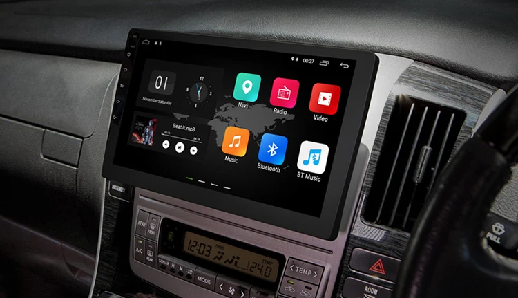 Cheap 10.1" Android 8.1 OS Two Din Car Multimedia System 2 Din Car Navigation GPS Double Din Car Radio with Adjustable Viewing Angles 12
