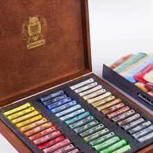 45/60/100 пастельные наклейки тонер Мел стикер тело живопись порошок студента художника поставка совместима для Schmincke деревянная коробка 1 комплект