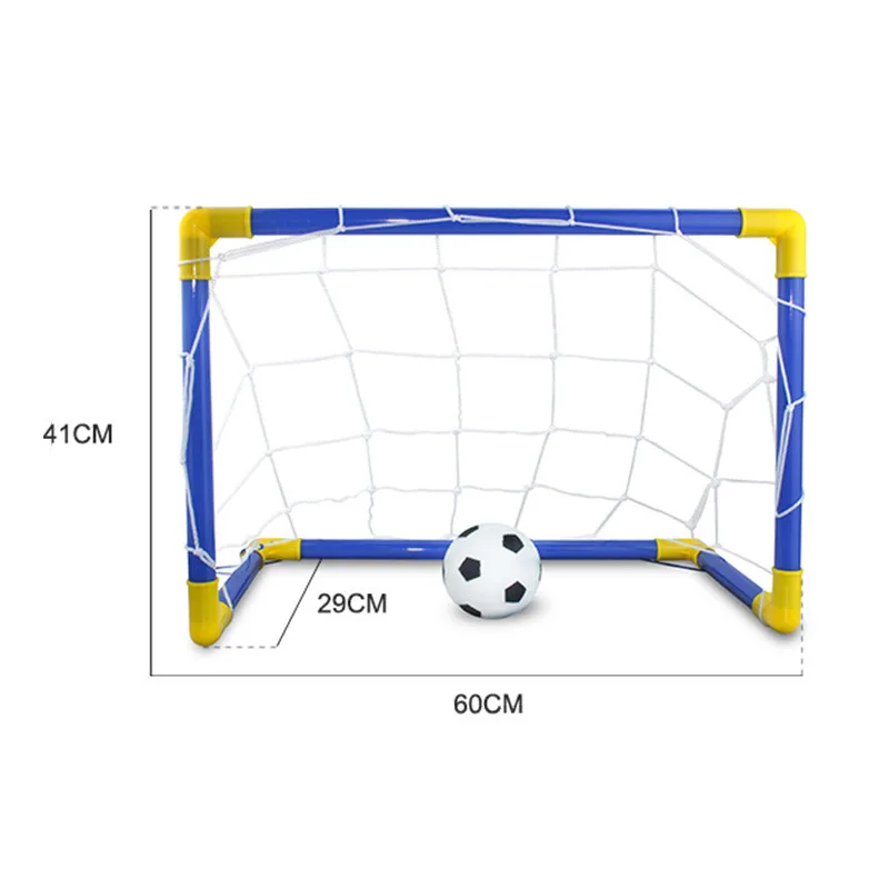 Football Soccer Goals Post with Nets Pegs Ball Pump Kids Children
