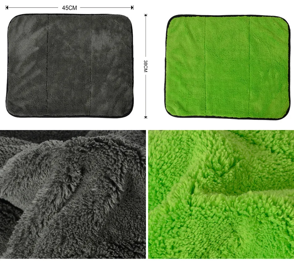 AUTOYOUTH 45 см х 38 см Роскошный Супер Толстые Плюшевые Микрофибры Автомобилей Чистка Одежды По Уходу За Автомобилем Микрофибры Воск Полировка Детализация Полотенца