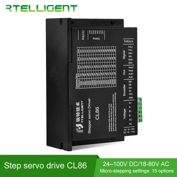 

Rtelligent Factory Outlet Nema34 CL86 Digital Closed Loop Stepper Motor Driver Stepper Driver for 3D Printer Cutting Machine