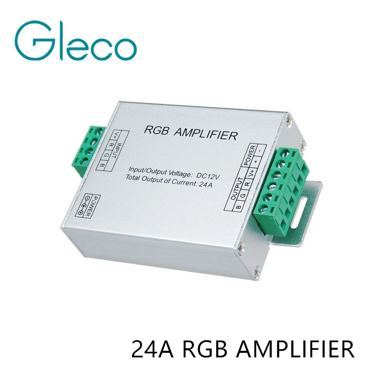 

DC12V-24V Led RGB Strip Amplifier 24A Led rgb Amplifier RGB Strip Power Repeater Console Controller