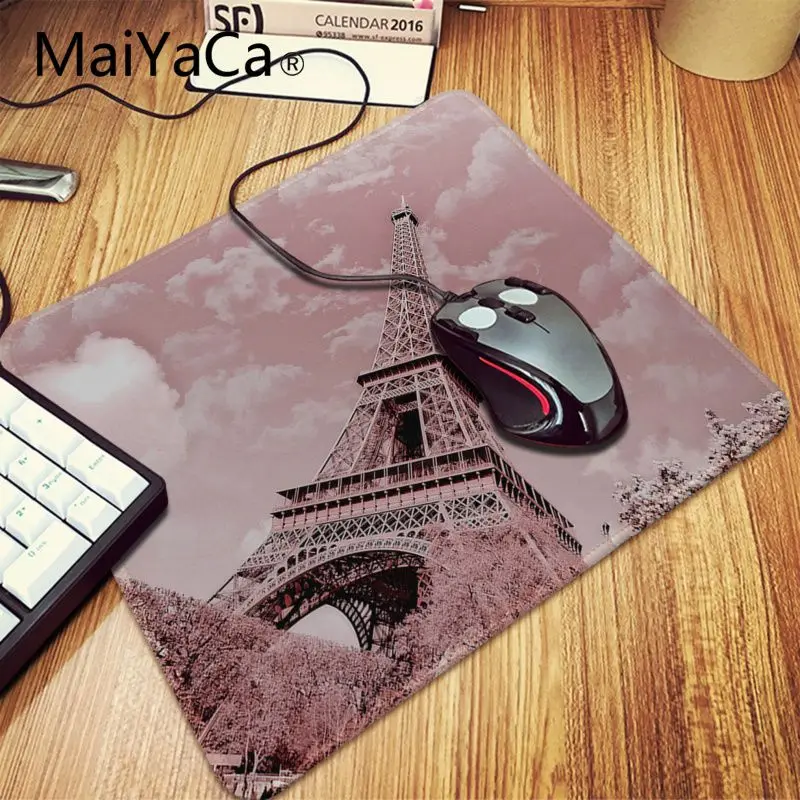 MaiYaCa Cool Eiffel Tower уникальный Настольный коврик игровой для мыши большой с