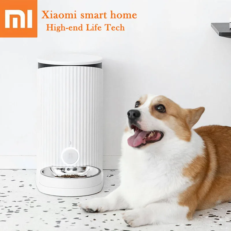 

Xiaomi Pets Smart Feeder Cat Dog Automatic feeding APP Remote Control 2Kg High Capacity Stockpile Fresh Pet Food For Smart Home