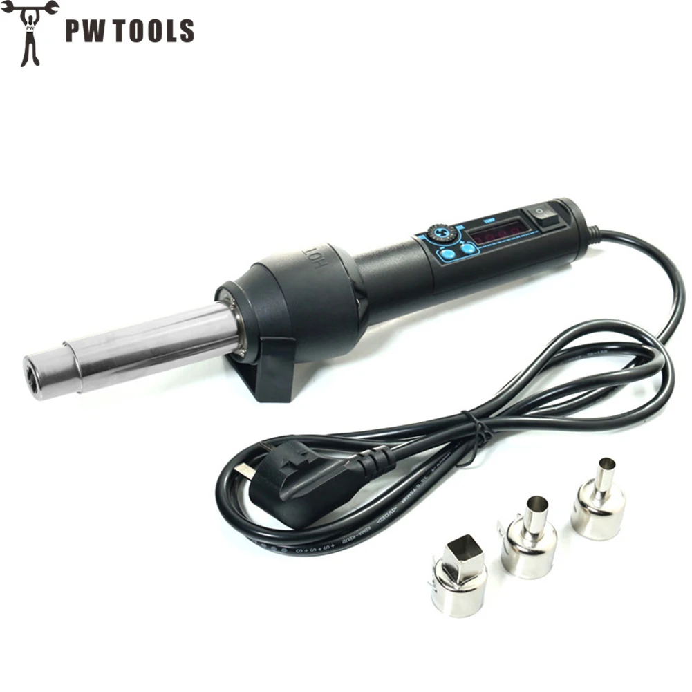 1 PCS 650W 220V Portable Hot Air Gun Adjustable HandHeld Electric Heat Guns with Digital Display Shrink Wrapping Thermal Heater