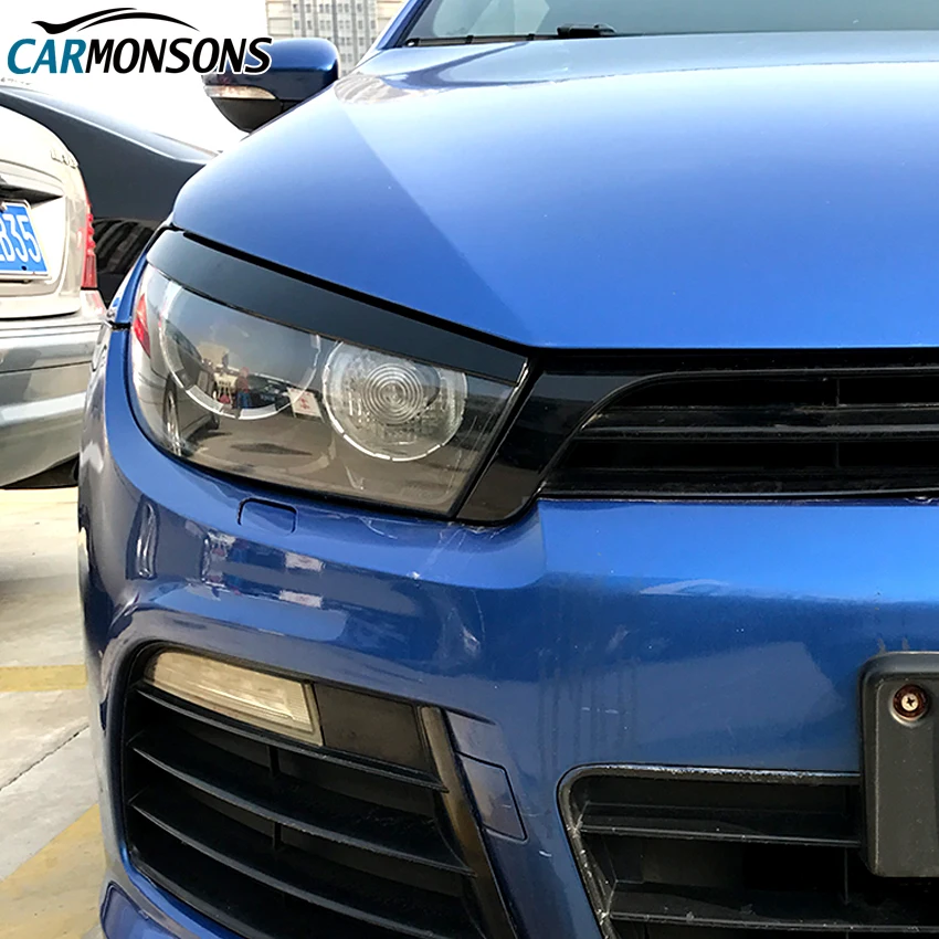 Carmonsons для Volkswagen Scirocco R GTS 2008- фары для бровей наклейки на веки Накладка аксессуары для автомобиля Стайлинг