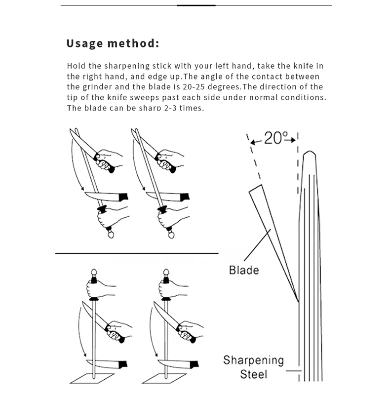 SML точилка для ножей стальные Профессиональные Кухонные ножи точильная палка кухонные аксессуары инструмент для готовки кухонные ножи шеф-повара