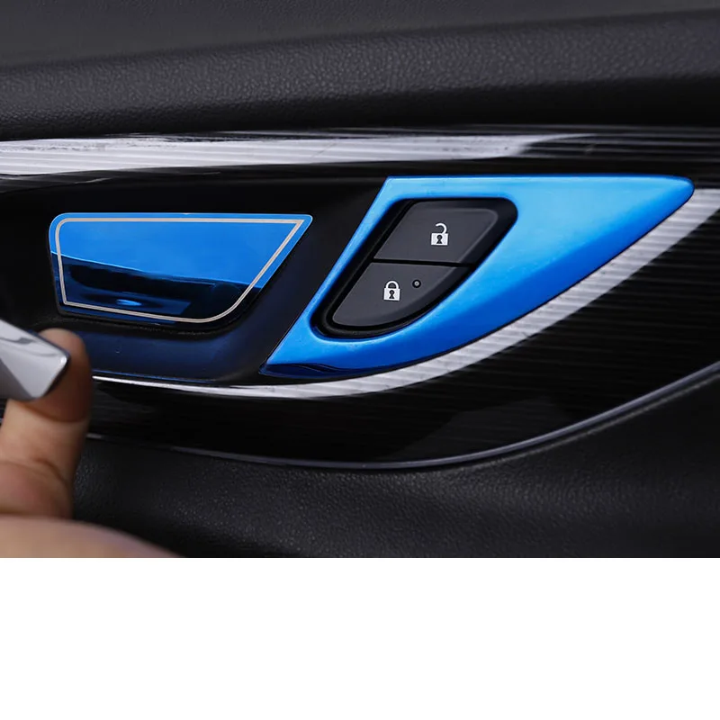 

Lsrtw2017 Stainless Steel Car Inner Door Bowl Protective Sticker Door Unlock Button for Buick Regal Opel Insignia Gs 2018-2020