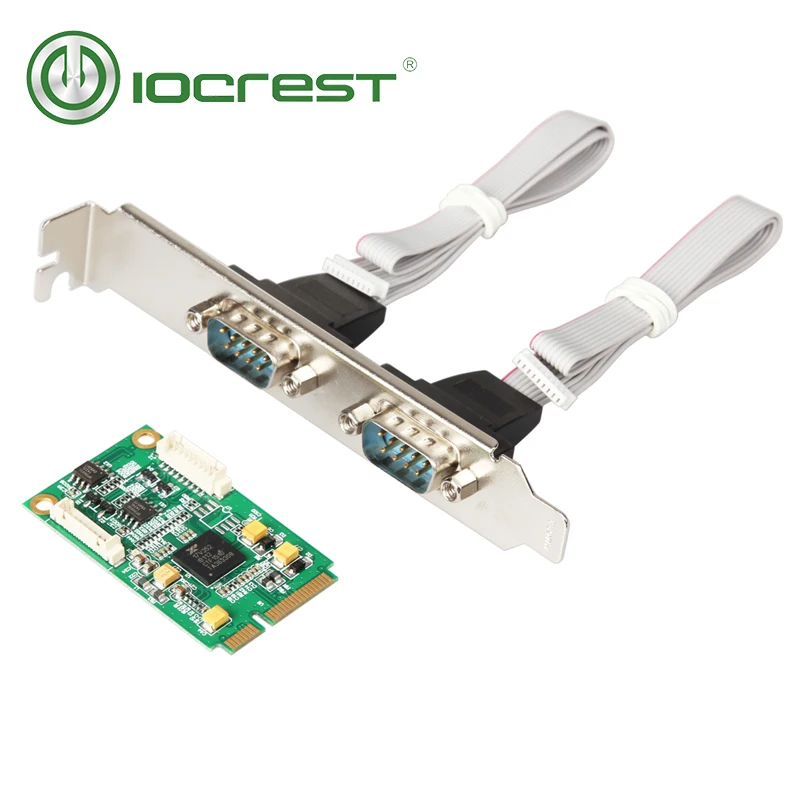 IOCREST Mini PCI-E turn 2 port RS422/485 industrial serial port card