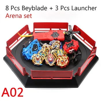 

Drop Shipping Beyblade Burst B139 Toys With Launcher Starter And Arena Bayblade Metal Fusion God Spinning Tops Bey Blades Toy