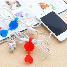 Сердце-образный поток цвета силиконовый хаб закуски зажим запечатывания пластиковый пакет рот галстук луч