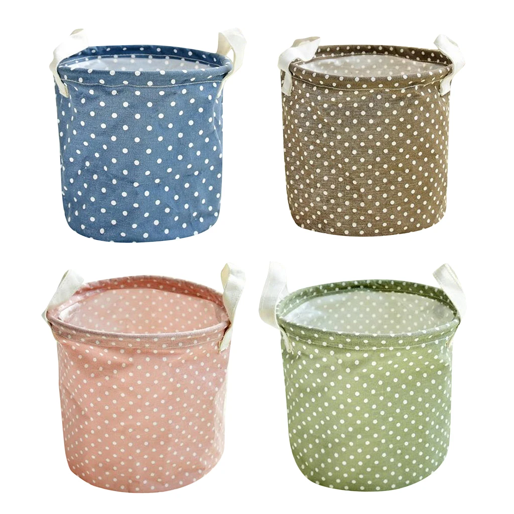 Clothing Storage Bucket Laundry Basket Holder Bag Household Toy Organizer