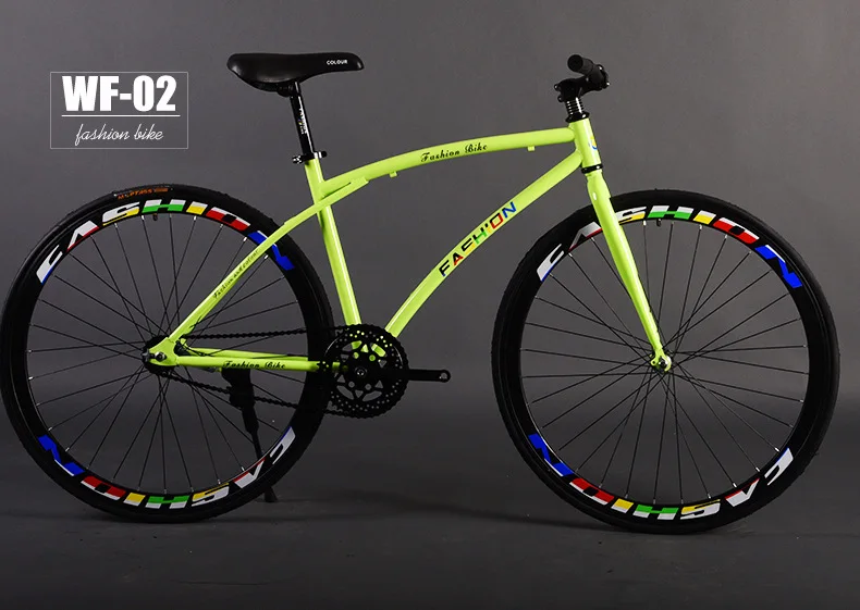 Sale 2017 High Quality 26 Inch Wheels Frame Fixed Gear Curved beam Bike Downstroke Bicicleta Road Bike Aluminum Alloy Frame Bicycle 20