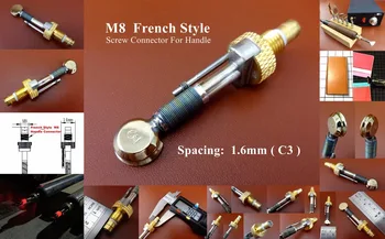 

1pc C3 Type Leather Craft Electric Edging Creasing Machine C Series Round Iron Tips Tool - Edger Creaser Groover Beveler Skiver