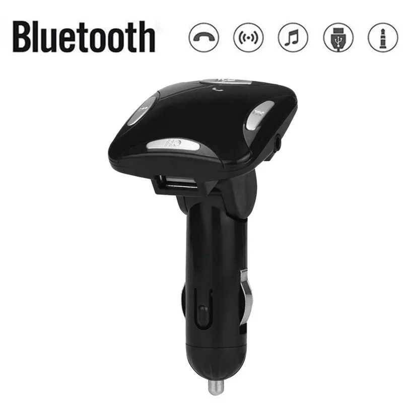 Bluetooth Car Kit Car MP3 Player FM Transmitter Modulator Handsfree LCD Display USB Charge SD MMC Remote Control #F30OT25 (7)