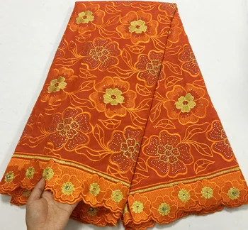 

African Cotton Swiss Voile Lace Fabric 2019 High Quality Stones Swiss Voile Lace In Switzerland Nigerian Lace Fabrics