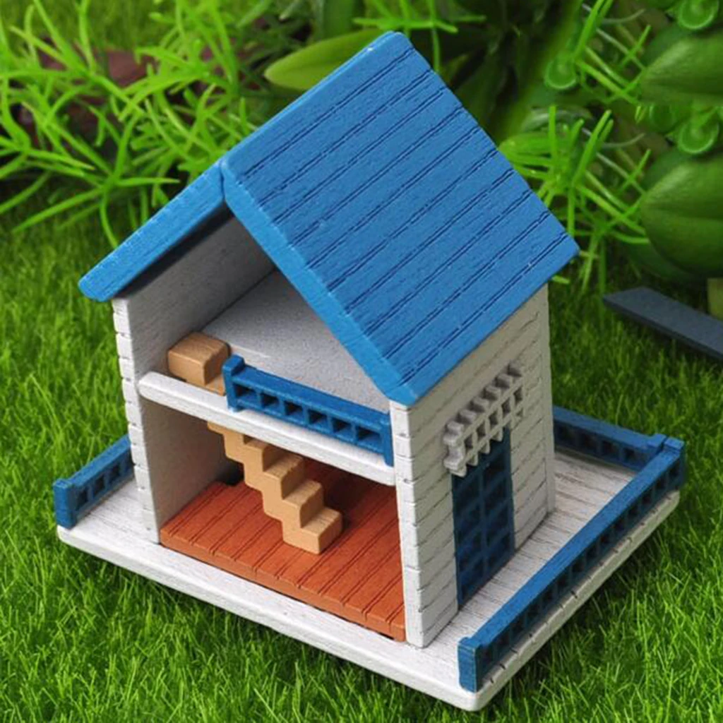 DIY Mansion Double Attic Doll House with Furniture and Accessories 1/12 Fairy Tale Cottage