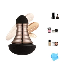 Черный Цвет лица гладкой Красота грибок мокрой и сухой порошок Губка косметическая пуховка Макияж для Для женщин Красота лицо