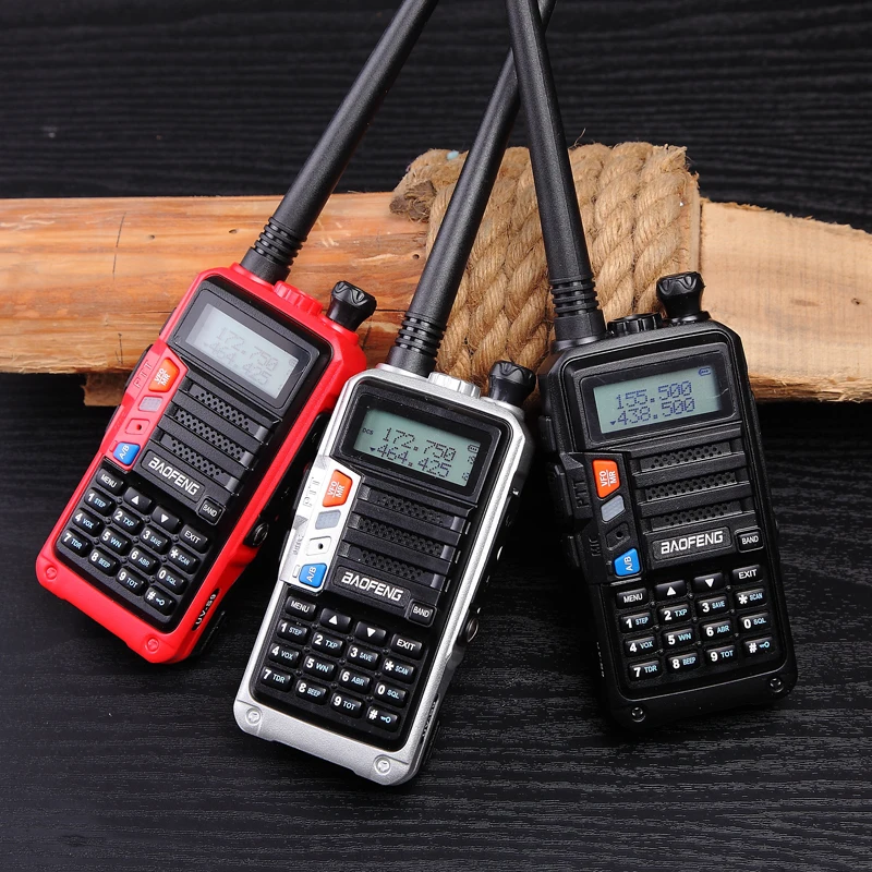 wireless walkie talkie Baofeng UVS9 PLUS Tri-Band Two Way Radio 200-260MHz 10W Powerful Portable Ham Radio Usb Charger Transceiver Upgrade UV 5R Radio rechargeable walkie talkies